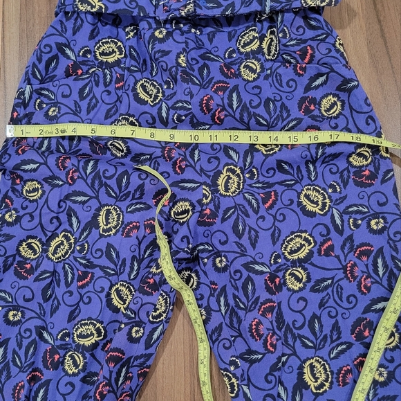 Cartonnier Anthropologie Floral Midi Short Floral Romper Jumpsuit Size 10 - Picture 7 of 15
